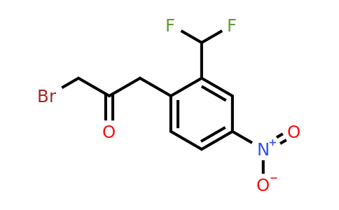 1806478-34-1 | 1-Bromo-3-(2-(difluoromethyl)-4-nitrophenyl)propan-2-one