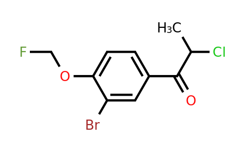 1806478-68-1 | 1-(3-Bromo-4-(fluoromethoxy)phenyl)-2-chloropropan-1-one