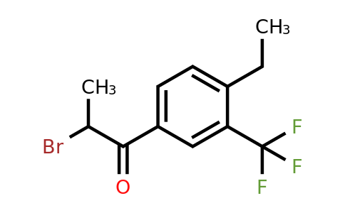 1806478-98-7 | 2-Bromo-1-(4-ethyl-3-(trifluoromethyl)phenyl)propan-1-one