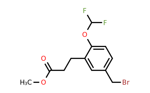 1806479-71-9 | Methyl 3-(5-(bromomethyl)-2-(difluoromethoxy)phenyl)propanoate