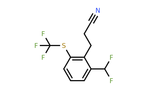 1806480-37-4 | 3-(2-(Difluoromethyl)-6-(trifluoromethylthio)phenyl)propanenitrile
