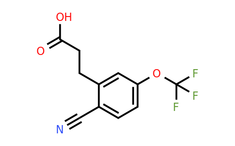 1806480-63-6 | 3-(2-Cyano-5-(trifluoromethoxy)phenyl)propanoic acid