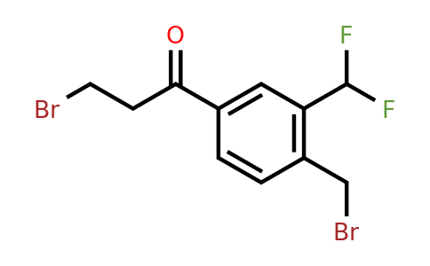 1806480-66-9 | 3-Bromo-1-(4-(bromomethyl)-3-(difluoromethyl)phenyl)propan-1-one