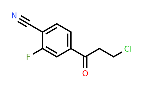 1806480-87-4 | 4-(3-Chloropropanoyl)-2-fluorobenzonitrile