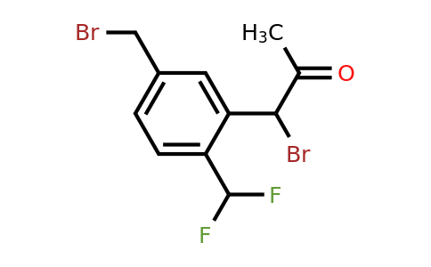 1806480-93-2 | 1-Bromo-1-(5-(bromomethyl)-2-(difluoromethyl)phenyl)propan-2-one