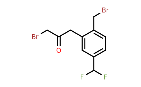 1806480-98-7 | 3-Bromo-1-(2-(bromomethyl)-5-(difluoromethyl)phenyl)propan-2-one