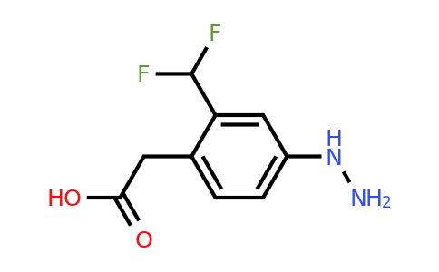1806481-39-9 | 2-(Difluoromethyl)-4-hydrazinylphenylacetic acid
