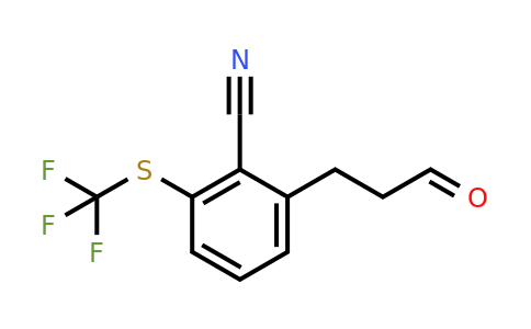1806481-51-5 | 2-(3-Oxopropyl)-6-(trifluoromethylthio)benzonitrile