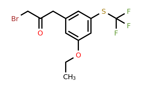 1806481-72-0 | 1-Bromo-3-(3-ethoxy-5-(trifluoromethylthio)phenyl)propan-2-one