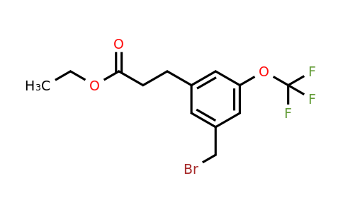 1806481-73-1 | Ethyl 3-(3-(bromomethyl)-5-(trifluoromethoxy)phenyl)propanoate