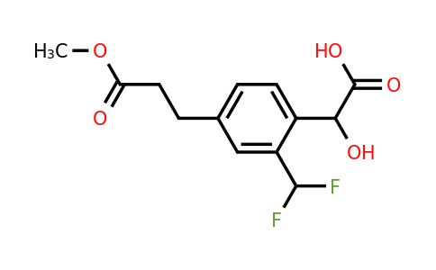 1806481-89-9 | 2-(Difluoromethyl)-4-(3-methoxy-3-oxopropyl)mandelic acid