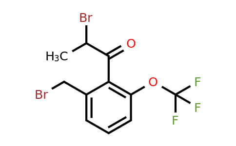 1806482-18-7 | 2-Bromo-1-(2-(bromomethyl)-6-(trifluoromethoxy)phenyl)propan-1-one