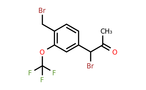 1806482-38-1 | 1-Bromo-1-(4-(bromomethyl)-3-(trifluoromethoxy)phenyl)propan-2-one