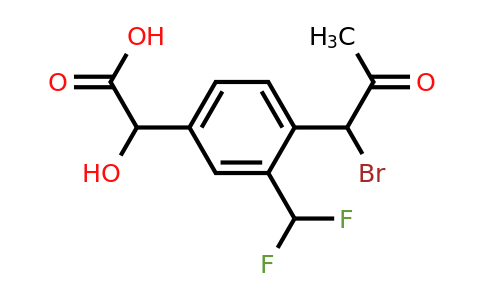 1806482-44-9 | 4-(1-Bromo-2-oxopropyl)-3-(difluoromethyl)mandelic acid