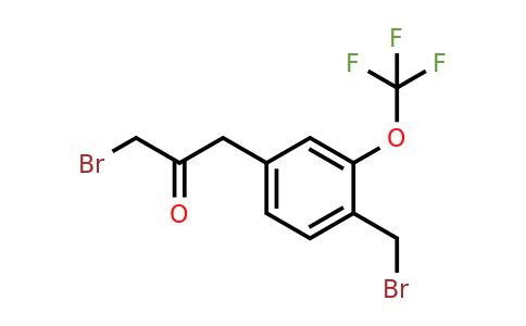 1806482-45-0 | 1-Bromo-3-(4-(bromomethyl)-3-(trifluoromethoxy)phenyl)propan-2-one