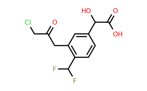 1806482-72-3 | 3-(3-Chloro-2-oxopropyl)-4-(difluoromethyl)mandelic acid