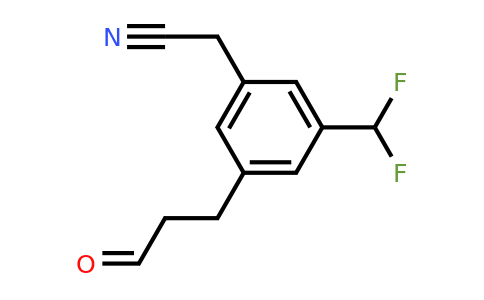 1806482-86-9 | 3-(Difluoromethyl)-5-(3-oxopropyl)phenylacetonitrile