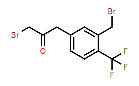 1806483-42-0 | 1-Bromo-3-(3-(bromomethyl)-4-(trifluoromethyl)phenyl)propan-2-one