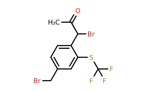 1806483-90-8 | 1-Bromo-1-(4-(bromomethyl)-2-(trifluoromethylthio)phenyl)propan-2-one