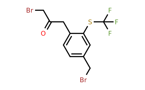 1806483-93-1 | 1-Bromo-3-(4-(bromomethyl)-2-(trifluoromethylthio)phenyl)propan-2-one