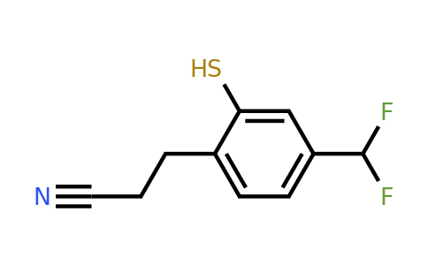 1806484-06-9 | 4-(Difluoromethyl)-2-mercaptophenylpropanenitrile