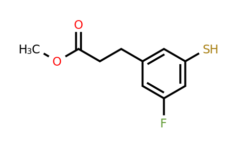 1806484-36-5 | Methyl 3-fluoro-5-mercaptophenylpropanoate