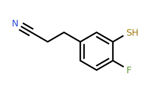 1806484-40-1 | 4-Fluoro-3-mercaptophenylpropanenitrile
