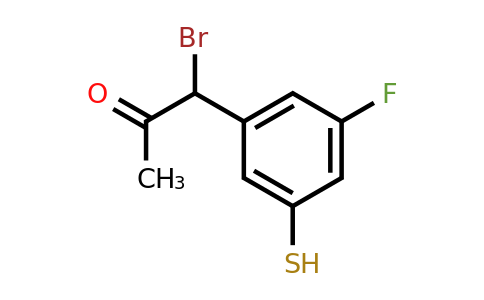 1806484-58-1 | 1-Bromo-1-(3-fluoro-5-mercaptophenyl)propan-2-one