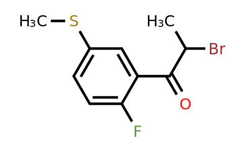 1806484-71-8 | 2-Bromo-1-(2-fluoro-5-(methylthio)phenyl)propan-1-one