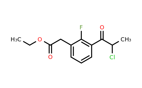 1806484-82-1 | Ethyl 3-(2-chloropropanoyl)-2-fluorophenylacetate