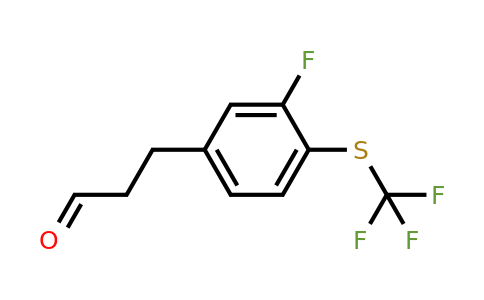 1806485-40-4 | 3-(3-Fluoro-4-(trifluoromethylthio)phenyl)propanal