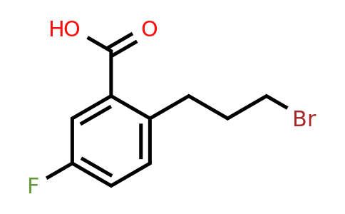 1806485-59-5 | 2-(3-Bromopropyl)-5-fluorobenzoic acid
