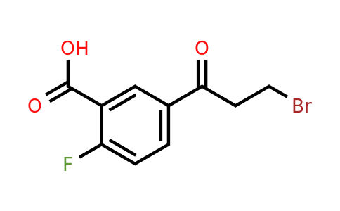 1806485-68-6 | 5-(3-Bromopropanoyl)-2-fluorobenzoic acid