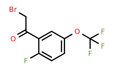1806486-33-8 | 2'-Fluoro-5'-(trifluoromethoxy)phenacyl bromide