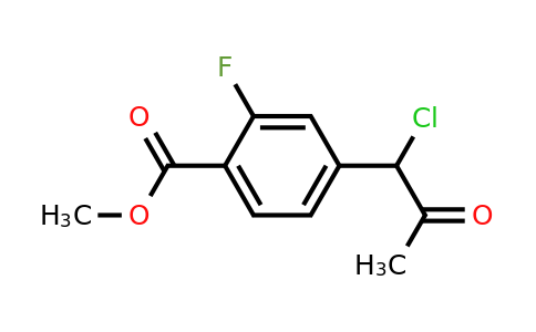 1806487-29-5 | Methyl 4-(1-chloro-2-oxopropyl)-2-fluorobenzoate