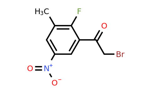 1806487-58-0 | 2'-Fluoro-3'-methyl-5'-nitrophenacyl bromide