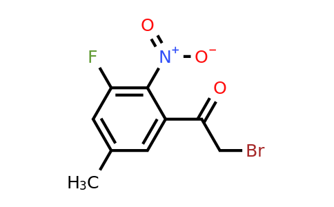 1806487-60-4 | 3'-Fluoro-5'-methyl-2'-nitrophenacyl bromide