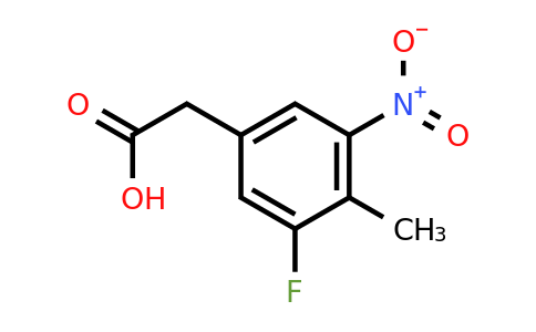 1806487-80-8 | 3-Fluoro-4-methyl-5-nitrophenylacetic acid