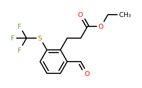 1806488-01-6 | Ethyl 3-(2-formyl-6-(trifluoromethylthio)phenyl)propanoate