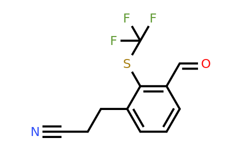 1806488-17-4 | 3-(3-Formyl-2-(trifluoromethylthio)phenyl)propanenitrile