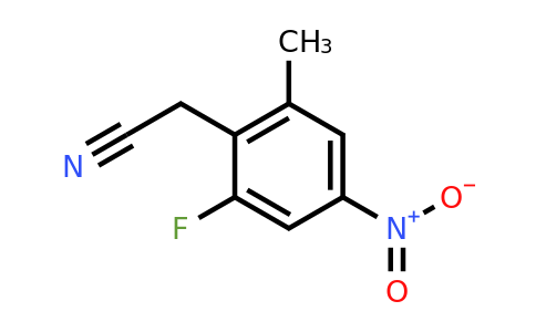 1806488-33-4 | 2-Fluoro-6-methyl-4-nitrophenylacetonitrile