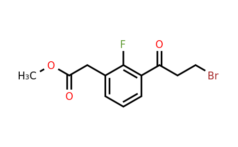 1806488-58-3 | Methyl 3-(3-bromopropanoyl)-2-fluorophenylacetate