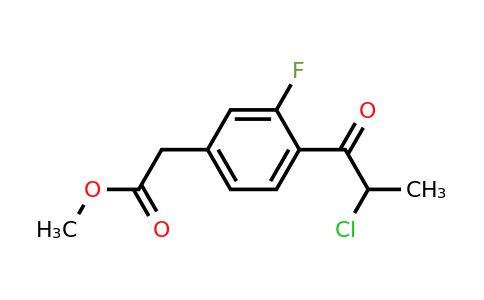 1806488-66-3 | Methyl 4-(2-chloropropanoyl)-3-fluorophenylacetate