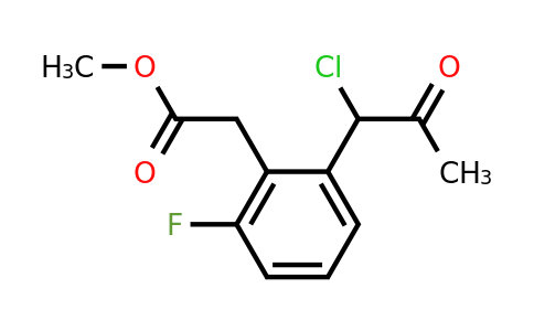 Methyl 2-(1-chloro-2-oxopropyl)-6-fluorophenylacetate