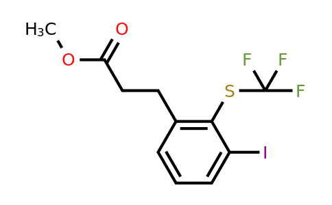 1806490-05-0 | Methyl 3-(3-iodo-2-(trifluoromethylthio)phenyl)propanoate