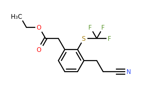 1806492-02-3 | Ethyl 3-(2-cyanoethyl)-2-(trifluoromethylthio)phenylacetate