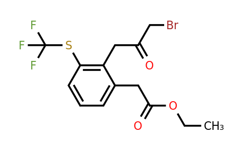 1806492-26-1 | Ethyl 2-(3-bromo-2-oxopropyl)-3-(trifluoromethylthio)phenylacetate
