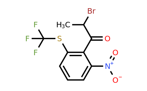 1806493-30-0 | 2-Bromo-1-(2-nitro-6-(trifluoromethylthio)phenyl)propan-1-one
