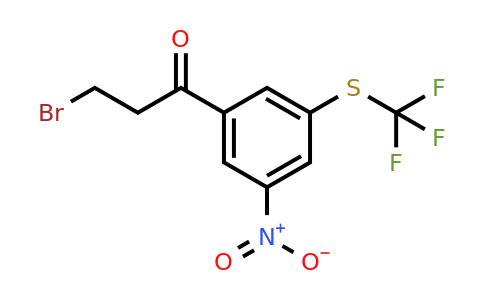 1806493-41-3 | 3-Bromo-1-(3-nitro-5-(trifluoromethylthio)phenyl)propan-1-one
