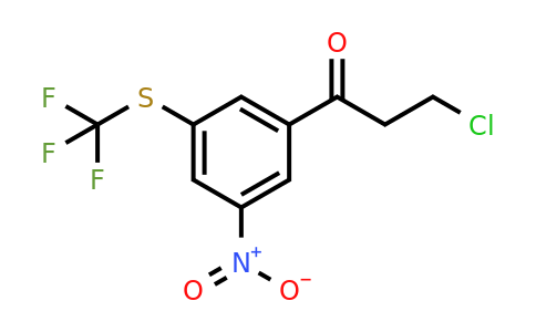 1806493-57-1 | 3-Chloro-1-(3-nitro-5-(trifluoromethylthio)phenyl)propan-1-one